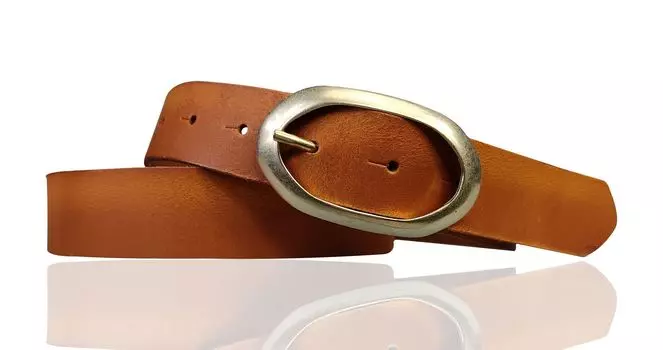 Кожаный ремень FRONHOFER, коньячный