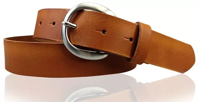 Кожаный ремень FRONHOFER, коньячный