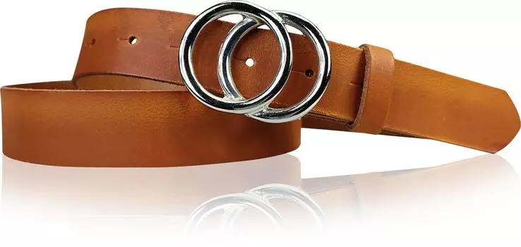 Кожаный ремень FRONHOFER, коньячный