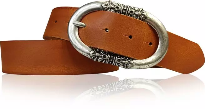 Кожаный ремень FRONHOFER, коньячный