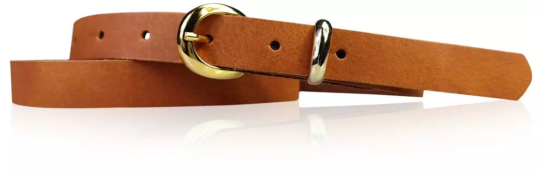 Кожаный ремень FRONHOFER, коньячный