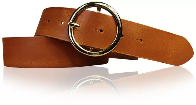 Кожаный ремень FRONHOFER, коньячный