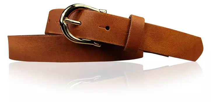 Кожаный ремень FRONHOFER, коньячный