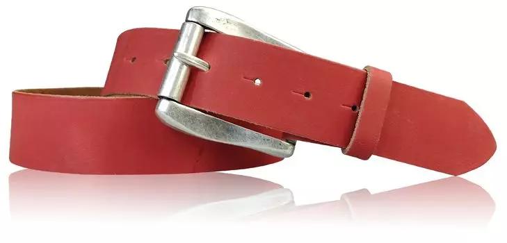 Кожаный ремень FRONHOFER, красный