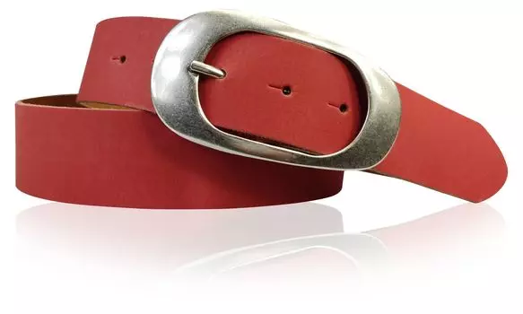 Кожаный ремень FRONHOFER, красный