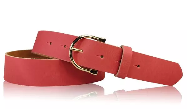 Кожаный ремень FRONHOFER, красный