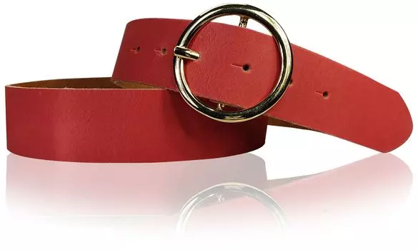 Кожаный ремень FRONHOFER, красный