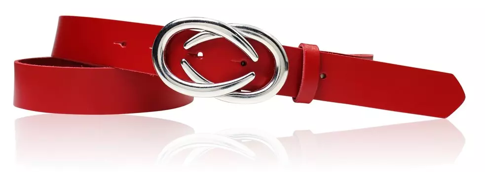 Кожаный ремень FRONHOFER, красный