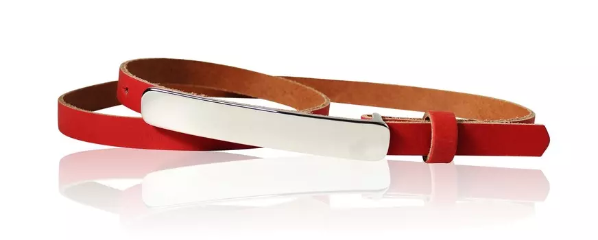 Кожаный ремень FRONHOFER, красный