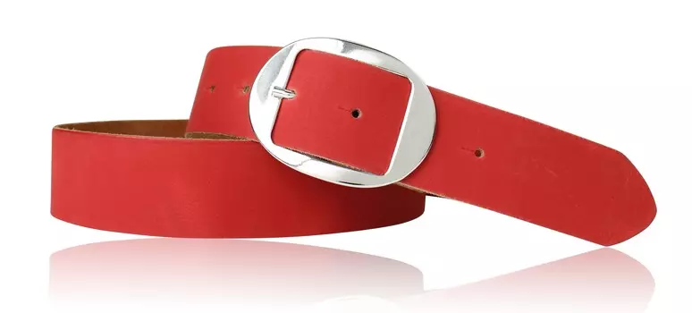 Кожаный ремень FRONHOFER, красный