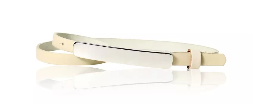 Кожаный ремень FRONHOFER, кремовый