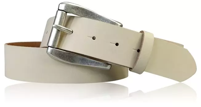 Кожаный ремень FRONHOFER, кремовый