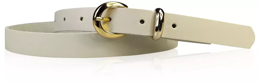 Кожаный ремень FRONHOFER, кремовый