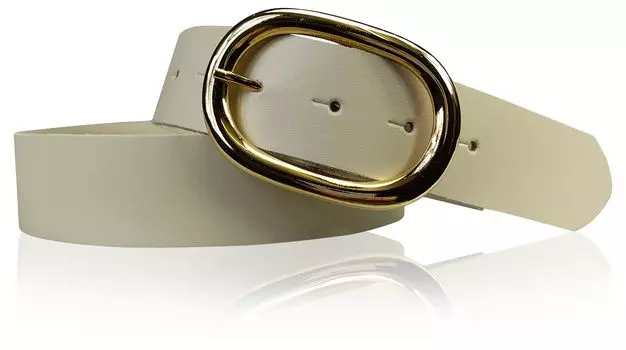 Кожаный ремень FRONHOFER, кремовый