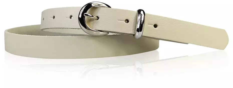 Кожаный ремень FRONHOFER, кремовый