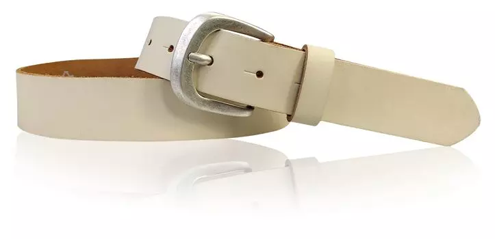 Кожаный ремень FRONHOFER, кремовый