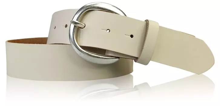 Кожаный ремень FRONHOFER, кремовый