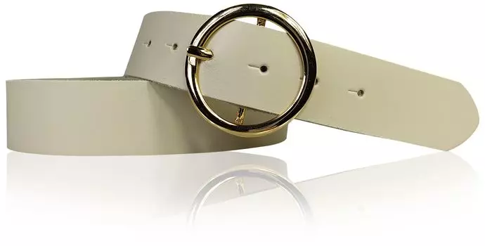 Кожаный ремень FRONHOFER, кремовый