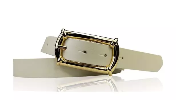 Кожаный ремень FRONHOFER, кремовый