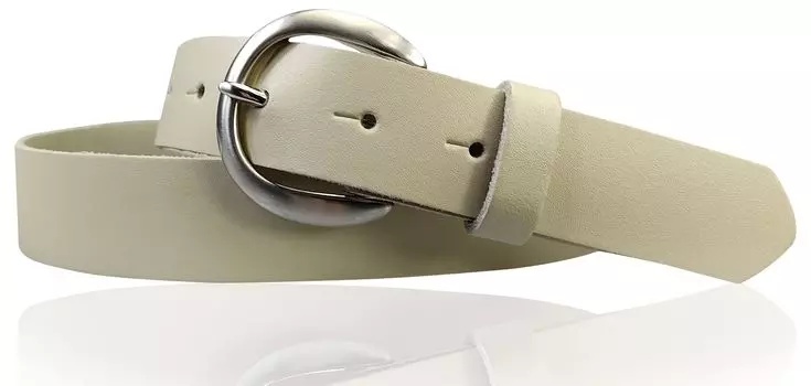 Кожаный ремень FRONHOFER, кремовый