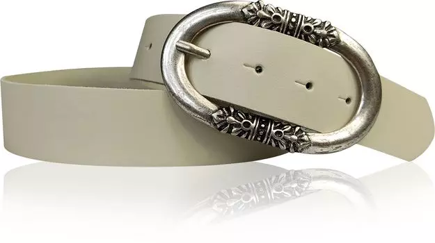 Кожаный ремень FRONHOFER, кремовый