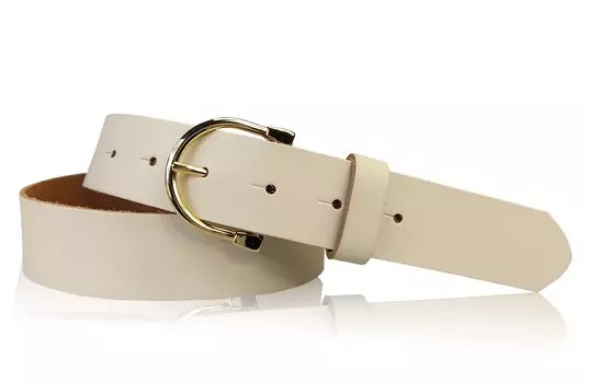 Кожаный ремень FRONHOFER, кремовый