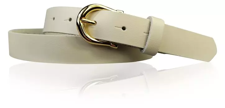 Кожаный ремень FRONHOFER, кремовый