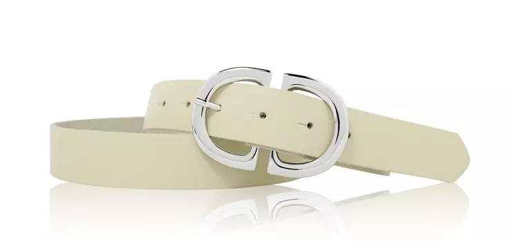 Кожаный ремень FRONHOFER, кремовый