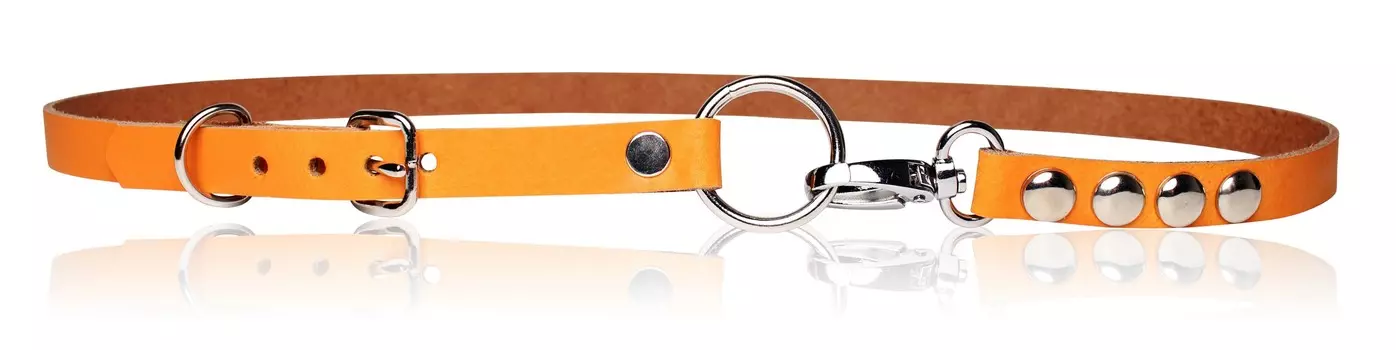 Кожаный ремень FRONHOFER, оранжевый