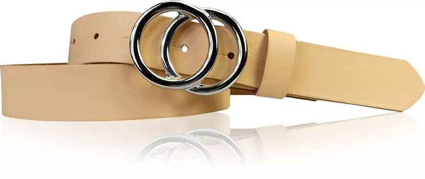 Кожаный ремень FRONHOFER, персиковый