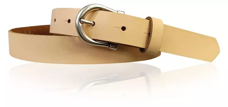 Кожаный ремень FRONHOFER, персиковый