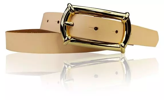 Кожаный ремень FRONHOFER, персиковый