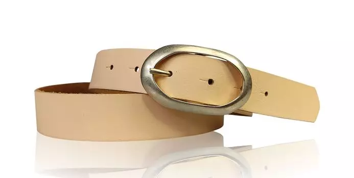 Кожаный ремень FRONHOFER, персиковый