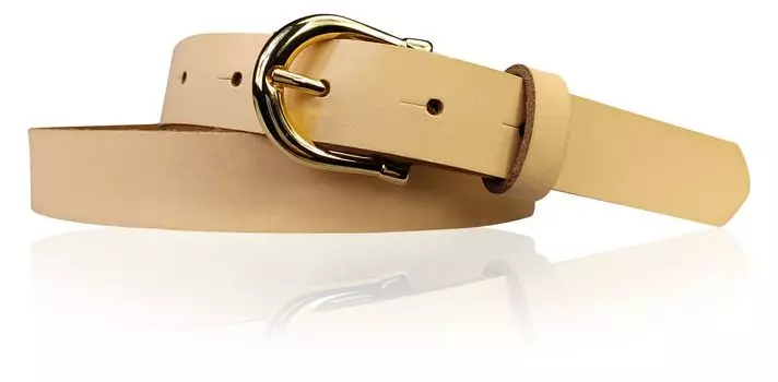 Кожаный ремень FRONHOFER, персиковый