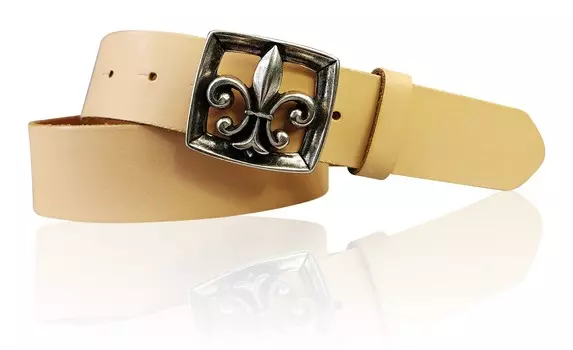 Кожаный ремень FRONHOFER, персиковый