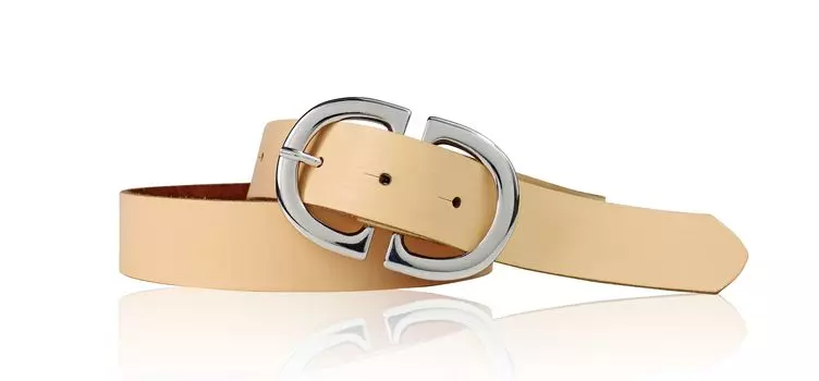 Кожаный ремень FRONHOFER, персиковый