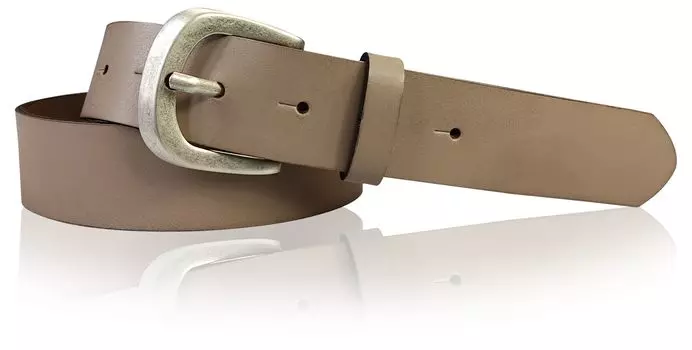 Кожаный ремень FRONHOFER, серо коричневый