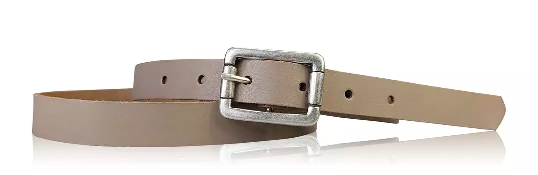 Кожаный ремень FRONHOFER, серо коричневый