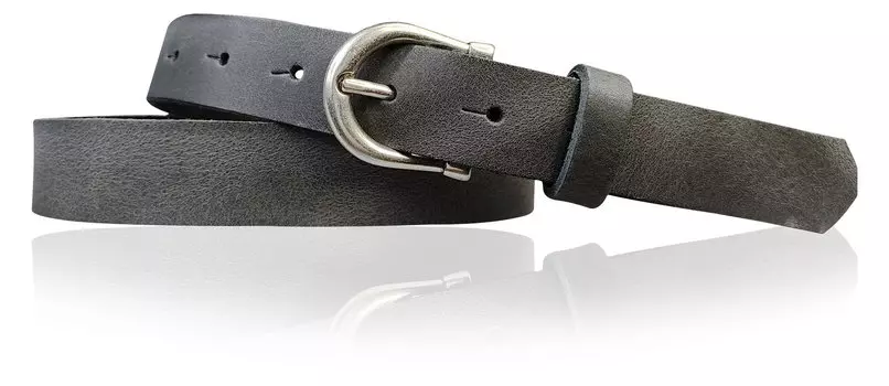 Кожаный ремень FRONHOFER, серый