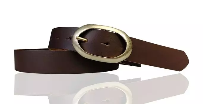 Кожаный ремень FRONHOFER, темно коричневый