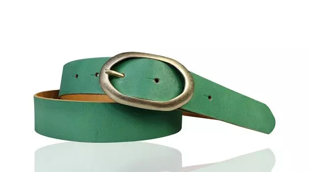 Кожаный ремень FRONHOFER, зеленый