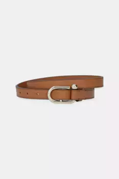 Кожаный ремень Furla, бежевый
