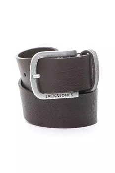 Кожаный ремень Гарри Jack & Jones, коричневый