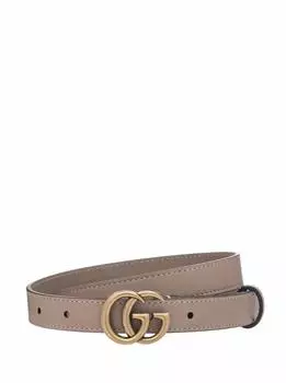 Кожаный ремень GG Marmont Gucci