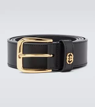 Кожаный ремень Gucci, черный