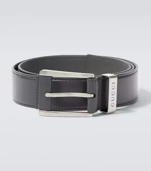 Кожаный ремень Gucci, Graphite Grey