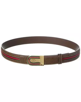 Кожаный ремень Gucci, коричневый