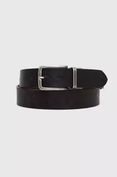 Кожаный ремень Guess, черный