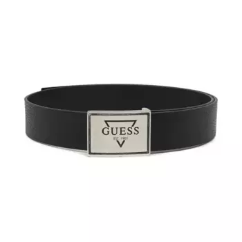 Кожаный ремень Guess, черный