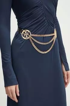 Кожаный ремень Guess, черный